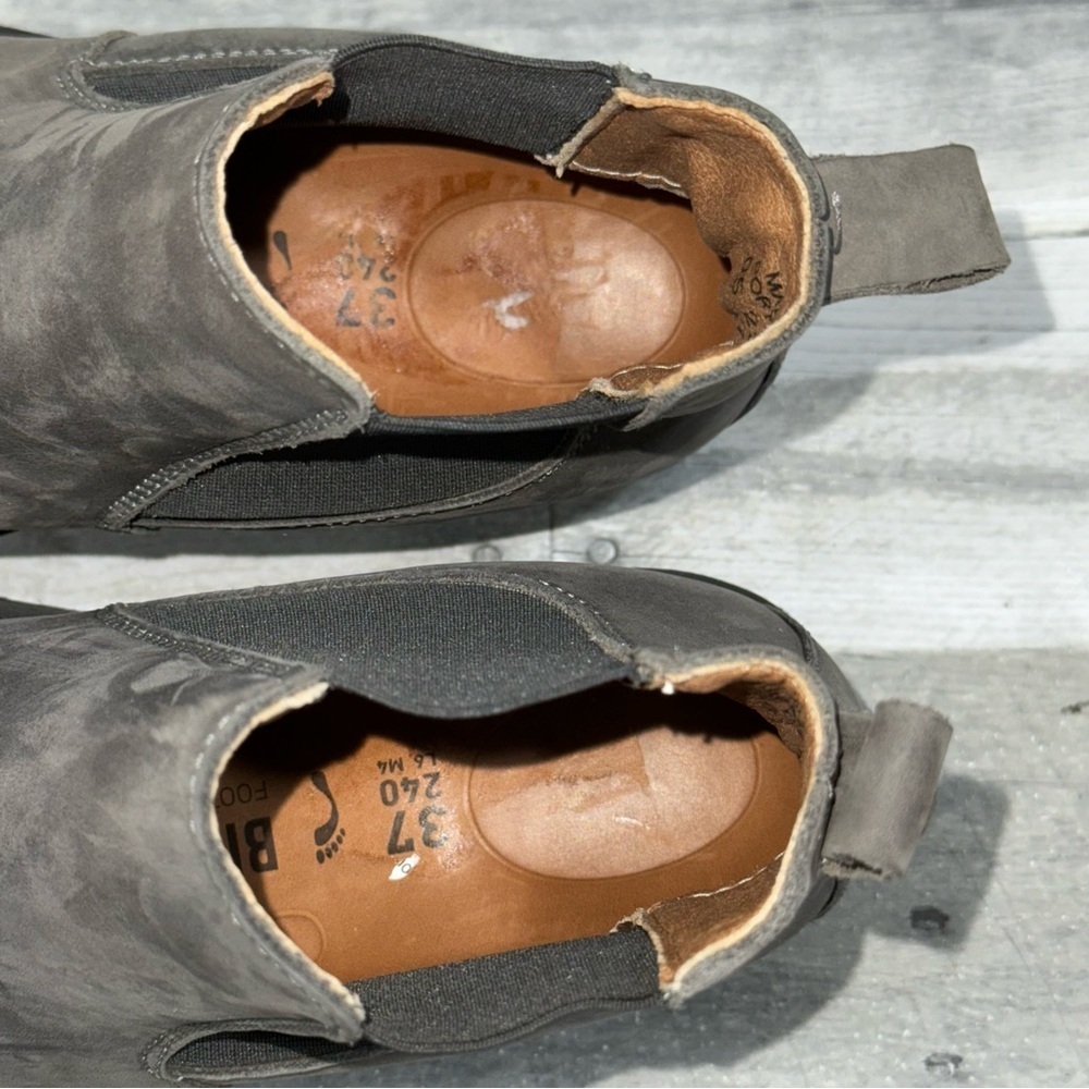 BIRKENSTOCK Stalon Nubuck Leather Chelsea Boot - Graphite - Sz - 6-6.5 / 37.EU - Picture 7 of 9